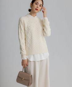 組曲 ポインテッドカラーボウタイ ブラウス