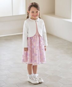 ANY KIDS 花柄刺繍ワンピース