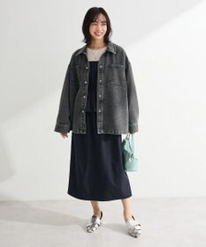 Green Parks ペプラムドッキングワンピース