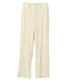 earth music&ecology フラワーレースパンツ