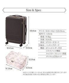 ACE BAGS & LUGGAGE Jewelna Rose エルダートローリー ボトルホルダー付 51~63L 05402 ジュエルナローズ cs