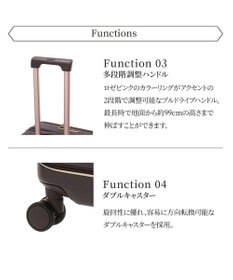 ACE BAGS & LUGGAGE Jewelna Rose エルダートローリー ボトルホルダー付 51~63L 05402 ジュエルナローズ cs