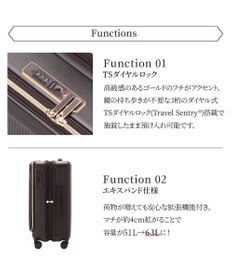 ACE BAGS & LUGGAGE Jewelna Rose エルダートローリー ボトルホルダー付 51~63L 05402 ジュエルナローズ cs