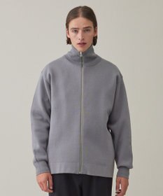 UNFILO MENS 【男女兼用/新色追加】スウェットライク ジップ タートルネックニット [24年秋冬商品]