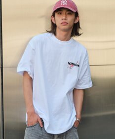 WEGO 【ユニセックス着用ITEM】別注VISIONボックスロゴゴーストスケーターT（SS）