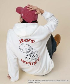 WEGO 【ユニセックス着用ITEM/裏起毛】HOTSTUFFグラフィックプルオーバー