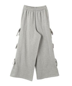 WEGO 【裏起毛】サイドリボンスウェットパンツ