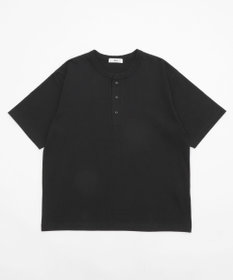 WEGO 【ユニセックス着用ITEM/MLサイズ展開】リラックスフィットヘンリーネックT（SS）