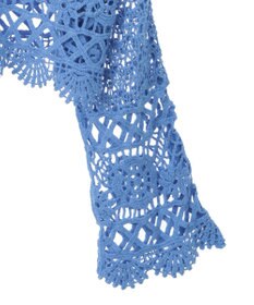 earth music&ecology クロシェ風Ｖネックカーディガン