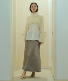 YECCA VECCA サテンロングスカート