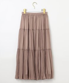 ANY SIS 【洗える】シアーワッシャーティアード スカート