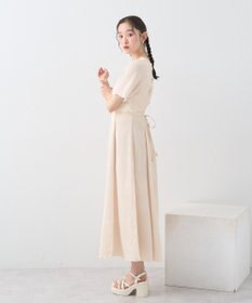 earth music&ecology ＳＥＴ２点ギャザーカットカーデ＋キャミワンピース