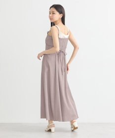 earth music&ecology ＳＥＴ２点ギャザーカットカーデ＋キャミワンピース