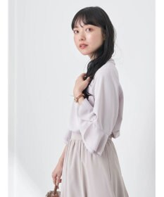 earth music&ecology ラッフル７分袖ブラウス