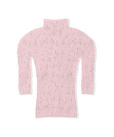 Chacott 【ノーソーイングニット】ローズシアーレースハイネックトップ