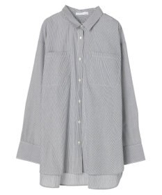 Green Parks 胸元ポケットイージーケアストライプシャツ