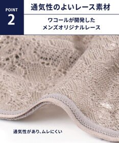 WACOAL MEN WACOAL MEN Tバック 【レースTバック】 通気性 フロント立体設計 前閉じ 下着 メンズ WF1832 /ワコールメン