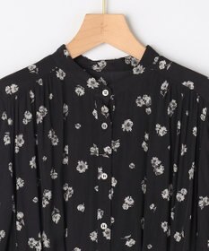 組曲 L ギャザーライトデシンボウタイ付き ワンピース