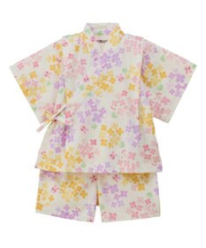 MIKI HOUSE HOT BISCUITS 【80-120cm】総柄 甚平スーツ