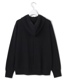 ICB L 【洗える】ソフトカシミヤミックス ジップアップ ニットパーカー