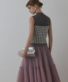 GRACE CONTINENTAL ツイードベアニットトップ