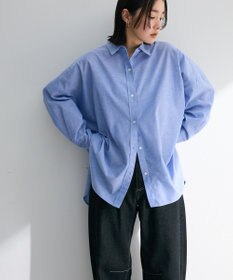 Green Parks 綿麻混レギュラーカラーＢＩＧシルエットシャツ