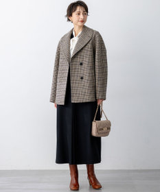 新品タグ付き　R　23区　マンテコ　ツィード　チェック　スカート　2024　AW チェックツイード ラップ風 スカート（SKWSSW0509