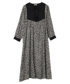 CRAFT STANDARD BOUTIQUE インド綿混キルト切替花柄ワンピース