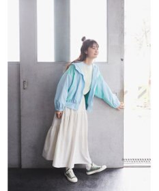 earth music&ecology コクーンギャザー切替ブルゾン