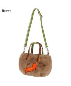 tsumori chisato CARRY キラネコファー ショルダーバッグ 手提げ 2way