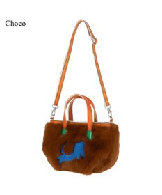 tsumori chisato CARRY キラネコファー ショルダーバッグ 手提げ 2way