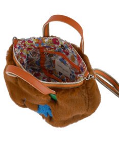 tsumori chisato CARRY キラネコファー ショルダーバッグ 手提げ 2way