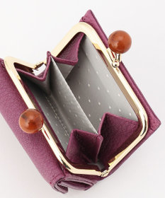 UNBILLION perche アクリル玉三つ折りミニサイフ