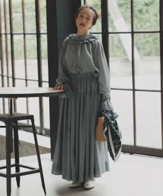 #Newans 【前後着用可能】【高山都さんコラボ】ビッグカラー２WAYブラウス