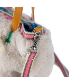 tsumori chisato CARRY キラネコファー ショルダーバッグ 手提げ 2way