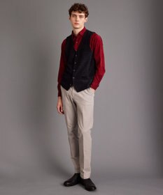 JOSEPH ABBOUD 【ソフトな着心地/I単品羽織にも】 コーデュロイフラワープリント シャツ