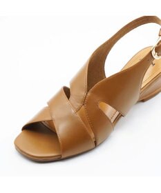 APOM モールドウエッジアシンメトリースリングバックサンダル45