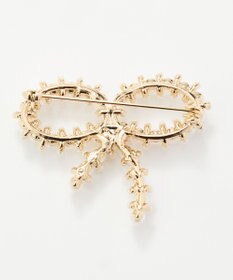 Phoebe グレインパールリボンブローチ