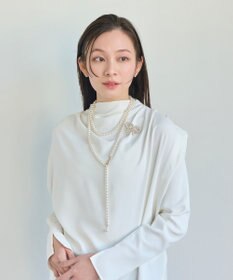 Phoebe グレインパールリボンブローチ