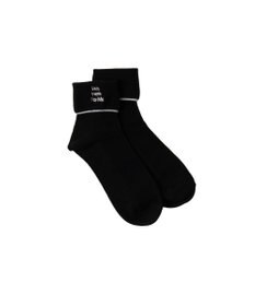 WEGO 折り返しロゴアンクルソックス