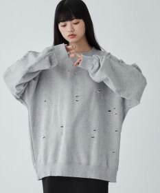 WEGO ダメージプルオーバースウェット