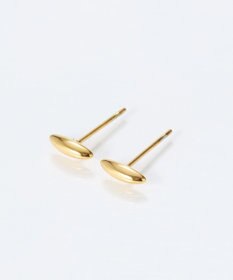 Phoebe 【金属アレルギー対応】メタルオーバルグレースピアス　ゴールド/サージカルステンレス