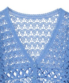 earth music&ecology クロシェ風Ｖネックカーディガン