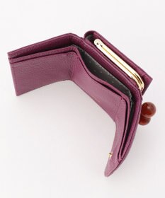 UNBILLION perche アクリル玉三つ折りミニサイフ