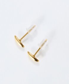 Phoebe 【金属アレルギー対応】メタルオーバルグレースピアス　ゴールド/サージカルステンレス