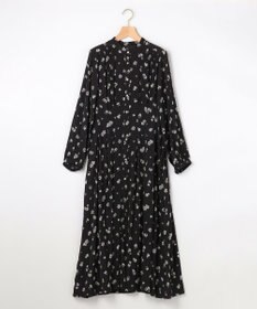 組曲 L ギャザーライトデシンボウタイ付き ワンピース