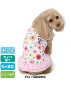 PET PARADISE 犬の服 春夏 ひんやり クール 接触冷感 虫よけ ディズニー ミニーマウス  花柄 タンクトップ 【小型犬】