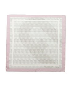 MOONBAT FURLA モノグラム柄シルク100%スカーフ 65×65cm