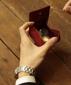 UNBILLION Otias コードバン調牛革バイカラーコインケース