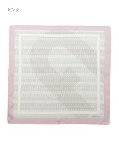 MOONBAT FURLA モノグラム柄シルク100%スカーフ 65×65cm